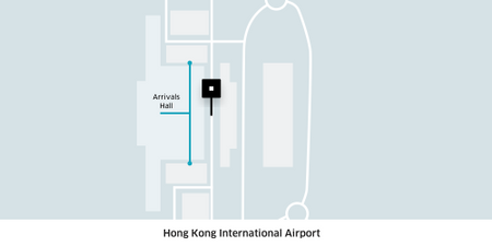 This is where all Uber pick up points at HKG