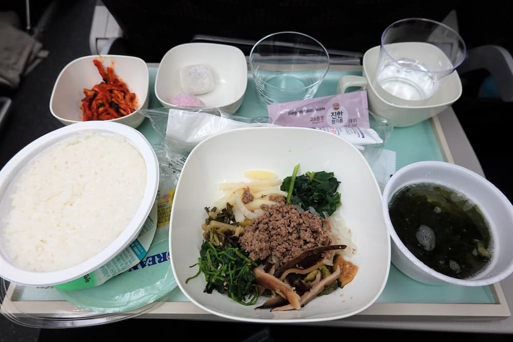 大韓航空機内食（ホノルル便）