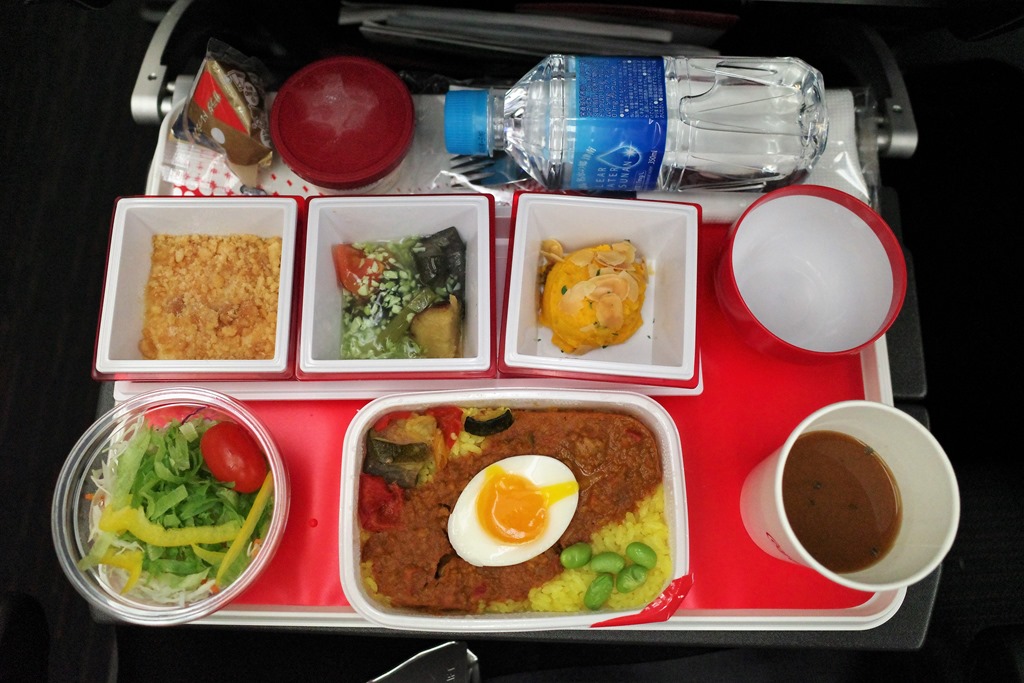 JALクアラルンプール便エコノミークラス機内食